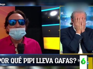 Gritos y manos en la cabeza en El Chiringuito al ver cómo tiene la cara Pipi tras su intervención quirúrgicapipi Gritos y manos en la cabeza en El Chiringuito al ver cómo tiene la cara Pipi tras su intervención quirúrgicapipi