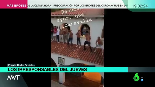 Los jóvenes compartieron en redes sociales vídeos de la fiesta ilegal Los jóvenes compartieron en redes sociales vídeos de la fiesta ilegal