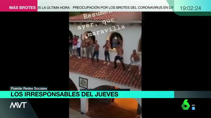 Los jóvenes compartieron en redes sociales vídeos de la fiesta ilegal Los jóvenes compartieron en redes sociales vídeos de la fiesta ilegal