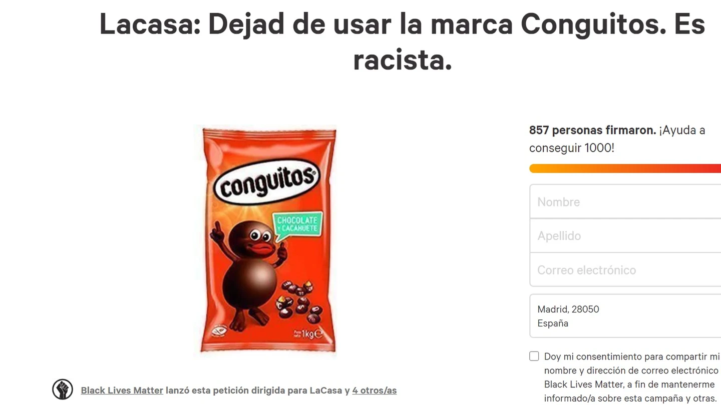 Imagen de la campaña de Change.org Imagen de la campaña de Change.org