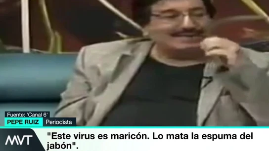 Imagen del periodista de Nicaragua en el momento en el que se burló del virus Imagen del periodista de Nicaragua en el momento en el que se burló del virus