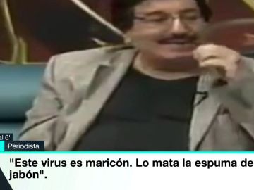 Imagen del periodista de Nicaragua en el momento en el que se burló del virus Imagen del periodista de Nicaragua en el momento en el que se burló del virus