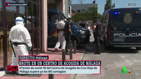 Ascienden a 80 los positivos por coronavirus en el brote del centro de acogida de Cruz Roja de Málaga Ascienden a 80 los positivos por coronavirus en el brote del centro de acogida de Cruz Roja de Málaga