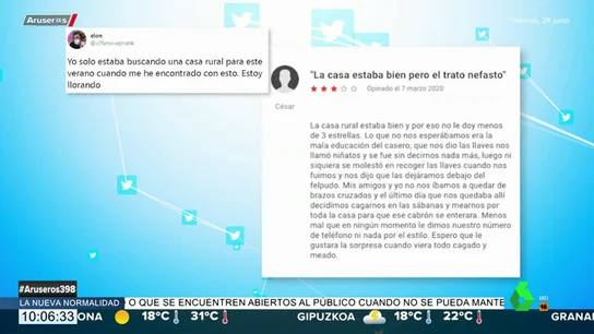 La respuesta de un casero a unos inquilinos que se mofaron públicamente de "cagarse y mearse" por toda la casa rural La respuesta de un casero a unos inquilinos que se mofaron públicamente de "cagarse y mearse" por toda la casa rural