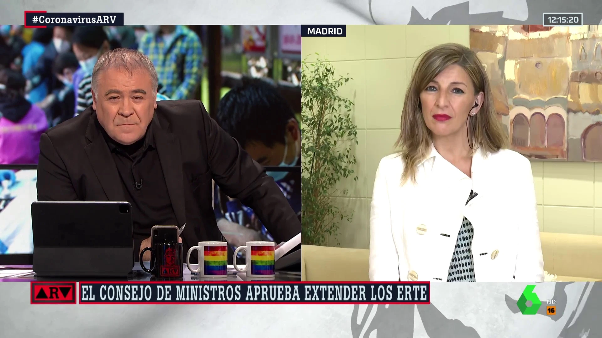 Yolanda Díaz en ARV