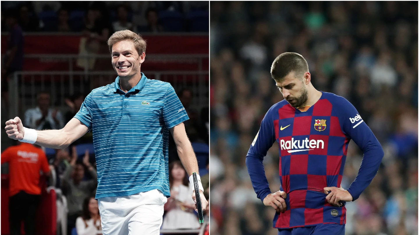 Nicolas Mahut y Gerard Piqué Nicolas Mahut y Gerard Piqué