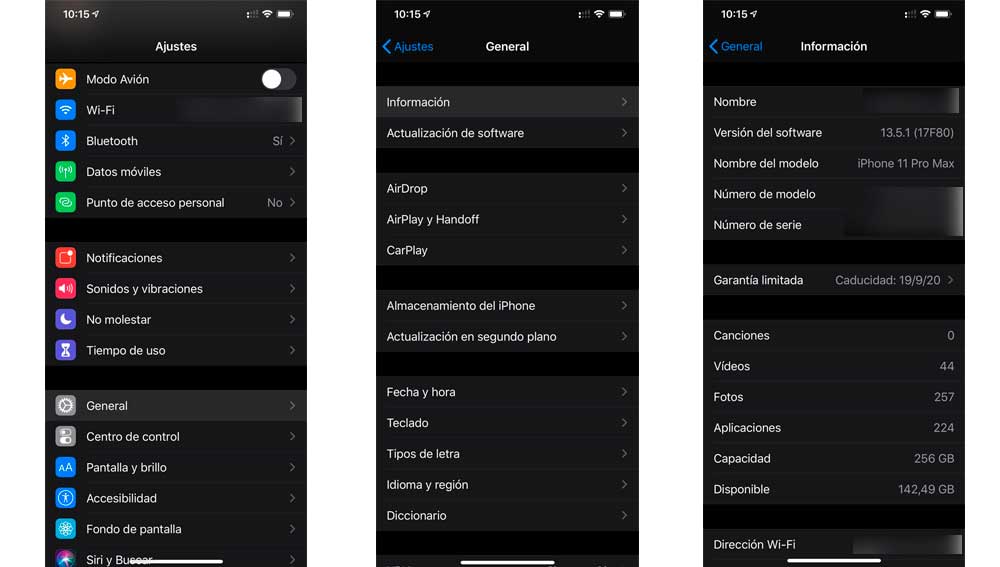 Encontrando la versión de iOS