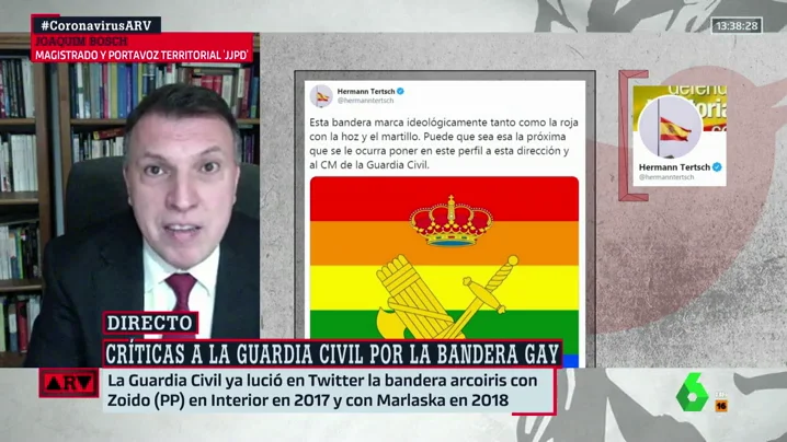 Bosch, sobre la bandera LGTBI en las instituciones: "Promover la no discriminación no es ideología, sino un deber"