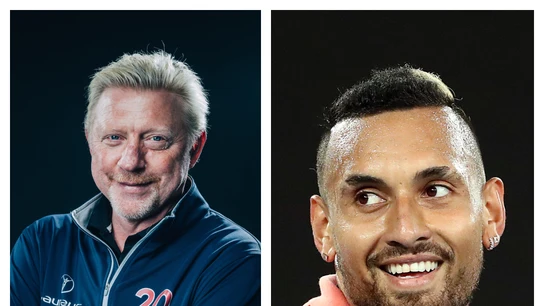 Boris Becker y Nick Kyrgios Boris Becker y Nick Kyrgios