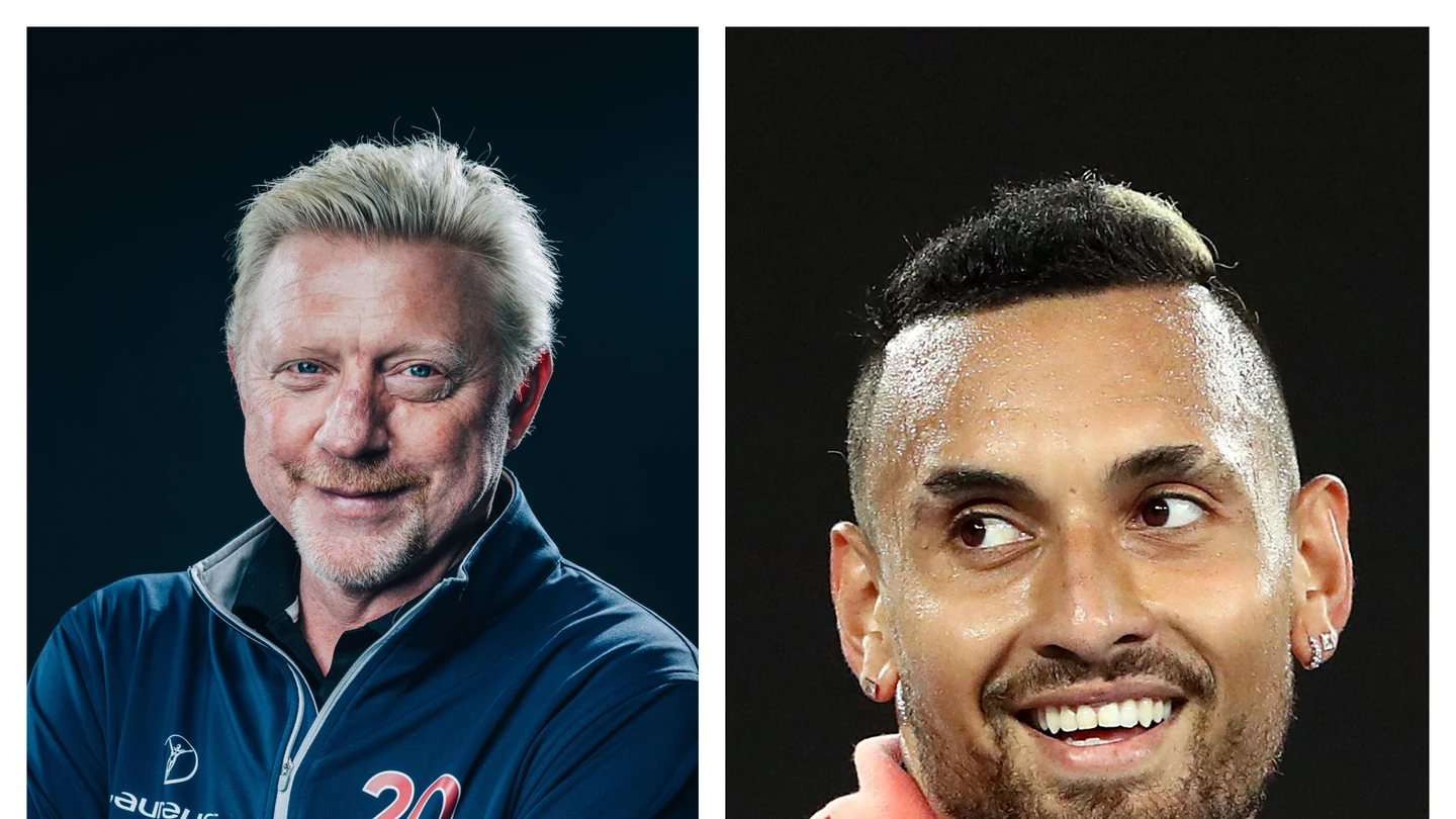 Boris Becker y Nick Kyrgios Boris Becker y Nick Kyrgios