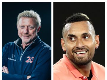 Boris Becker y Nick Kyrgios Boris Becker y Nick Kyrgios