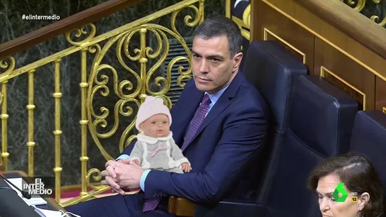 Vídeo manipulado - El surrealista momento en el que Sánchez interrumpe a Rufián con el llanto de un bebé Vídeo manipulado - El surrealista momento en el que Sánchez interrumpe a Rufián con el llanto de un bebé