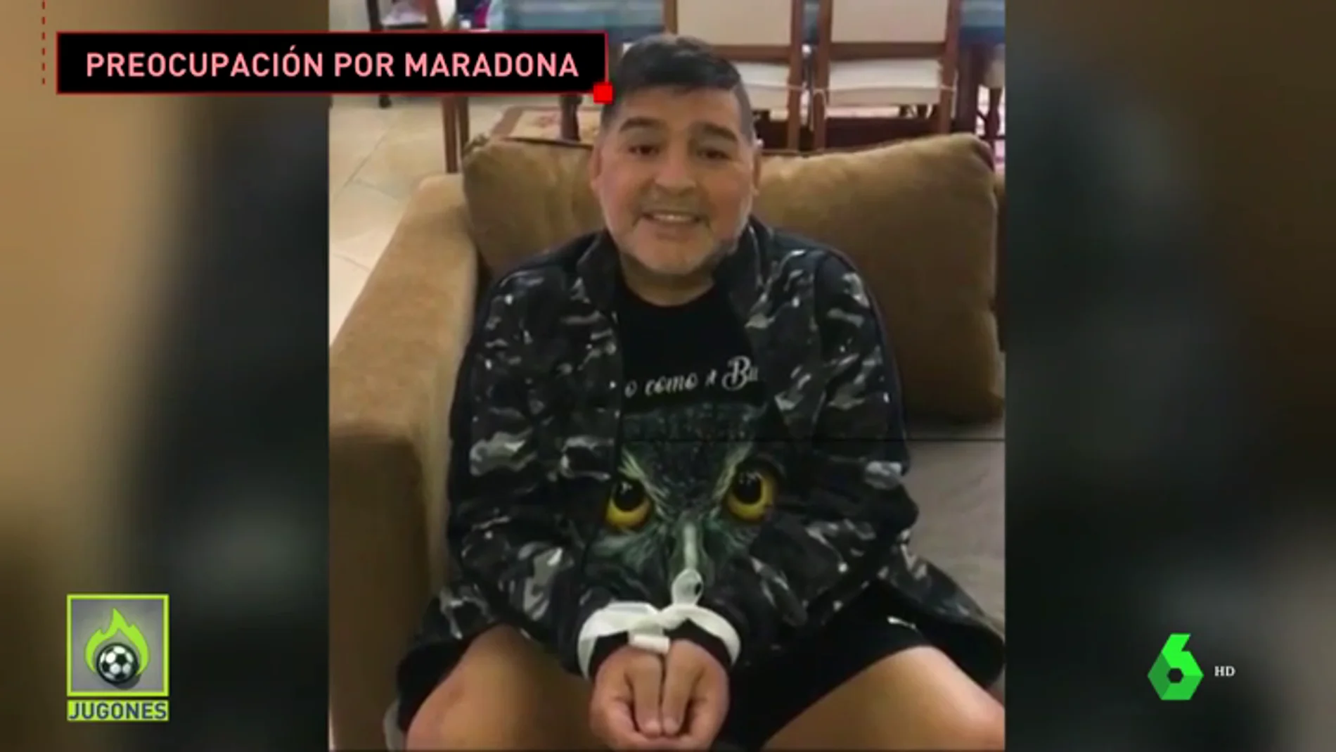 La irónica respuesta de Maradona a los que dicen que está preso de su entorno
