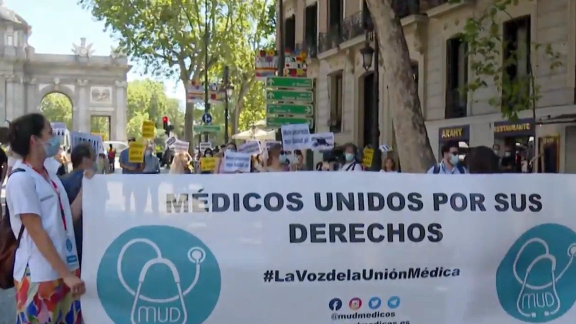 Movilización de sanitarios en Madrid