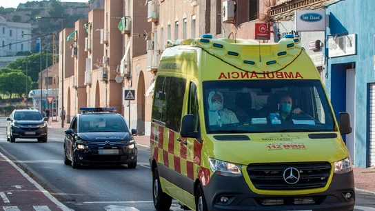 Una ambulancia en Cartagena Una ambulancia en Cartagena