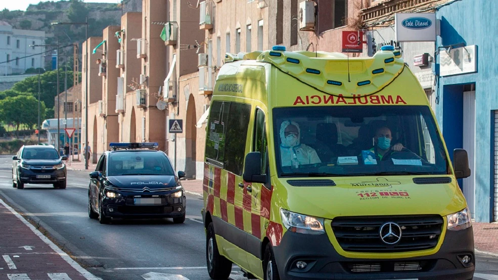 Una ambulancia en Cartagena