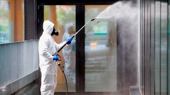 Desinfección de instalaciones (Archivo) Desinfección de instalaciones