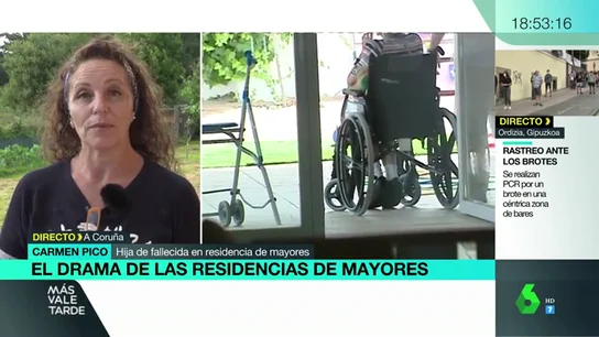 La hija de una víctima en una residencia gallega: "El PP es el único grupo político que no ha querido reunirse con los familiares" La hija de una víctima en una residencia gallega: "El PP es el único grupo político que no ha querido reunirse con los familiares"
