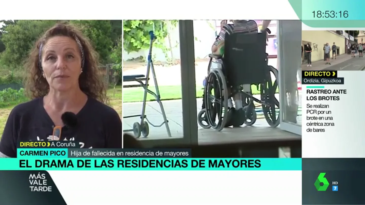La hija de una víctima en una residencia gallega: "El PP es el único grupo político que no ha querido reunirse con los familiares" La hija de una víctima en una residencia gallega: "El PP es el único grupo político que no ha querido reunirse con los familiares"