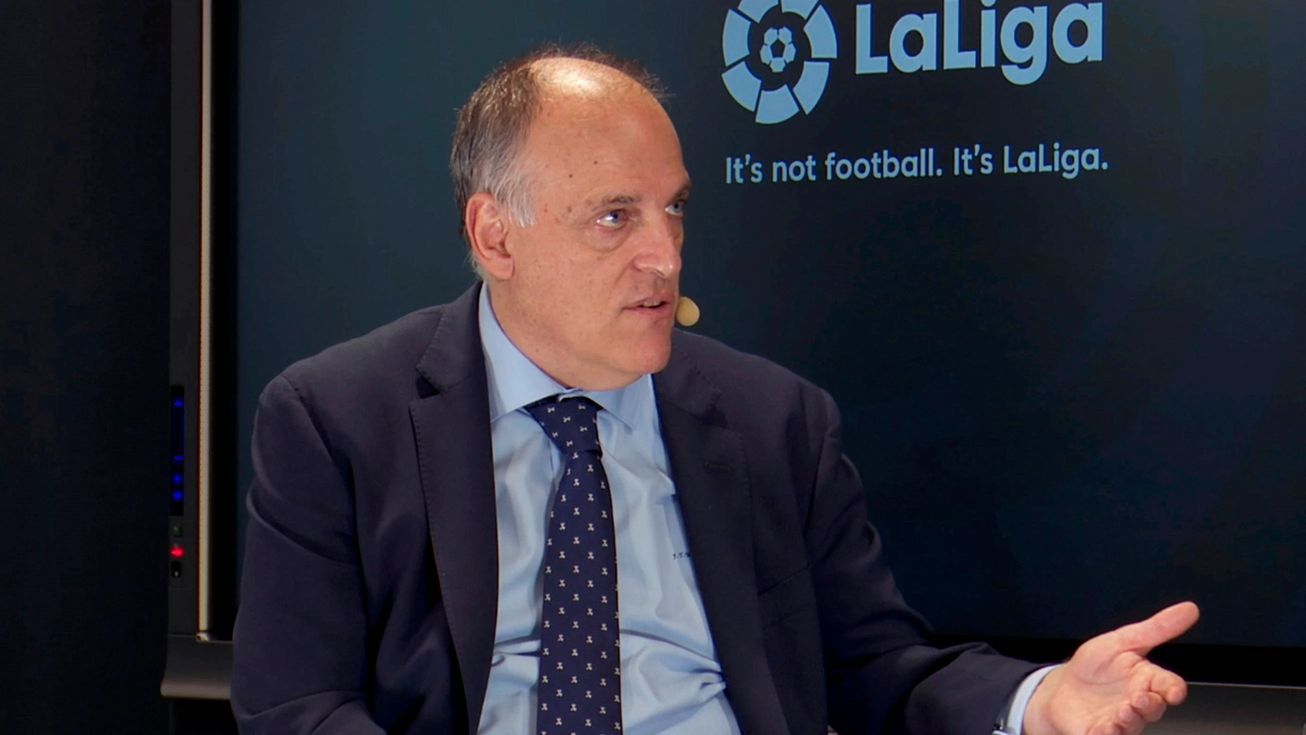 El presidente de LaLiga, Javier Tebas