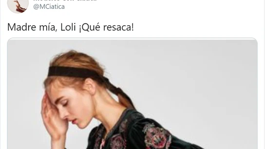 Captura de uno de los post de la cuenta "Modelos con ciática" Captura de uno de los post de la cuenta "Modelos con ciática"
