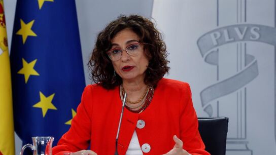 La ministra de Hacienda y portavoz del Gobierno, Mar&iacute;a Jes&uacute;s Montero durante la rueda de prensa tras el Consejo de Ministros