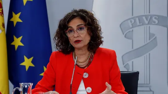 La ministra de Hacienda y portavoz del Gobierno, María Jesús Montero durante la rueda de prensa tras el Consejo de Ministros La ministra de Hacienda y portavoz del Gobierno, María Jesús Montero durante la rueda de prensa tras el Consejo de Ministros