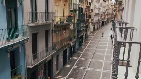Calle vacía hoy 7 de julio sin sanfermines Calle vacía hoy 7 de julio sin sanfermines