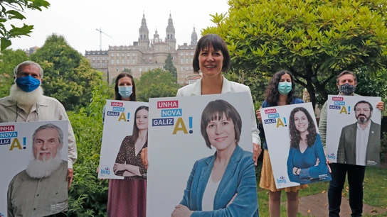 Ana Pontón durante la presentación de la campaña electoral del BNG ELECCIONES GALICIA