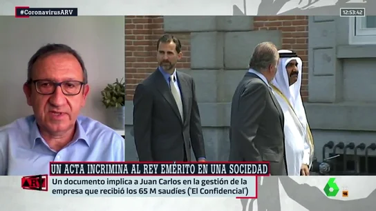 El presidente del sindicato de Técnicos de Hacienda, Carlos Cruzado. Cruzado, sobre la fortuna del rey: "De probarse que tiene fondos en el extranjero sin declarar estaríamos hablando de un delito fiscal agravado"