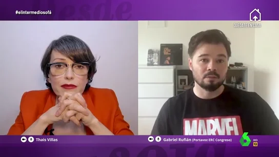 Thais Villas entrevista a Rufián Thais Villas entrevista a Rufián