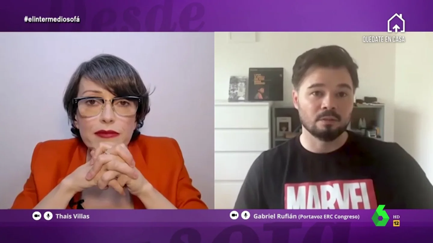 Thais Villas entrevista a Rufián Thais Villas entrevista a Rufián