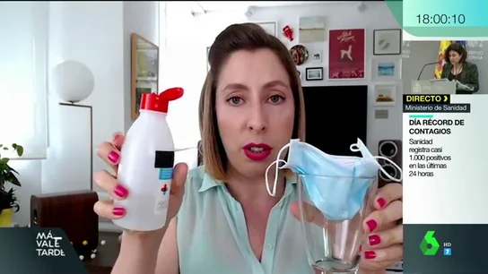 El experimento que demuestra que las mascarillas no reutilizables no se pueden desinfectar: el alcohol y el detergente las destrozan El experimento que demuestra que las mascarillas no reutilizables no se pueden desinfectar: el alcohol y el detergente las destrozan