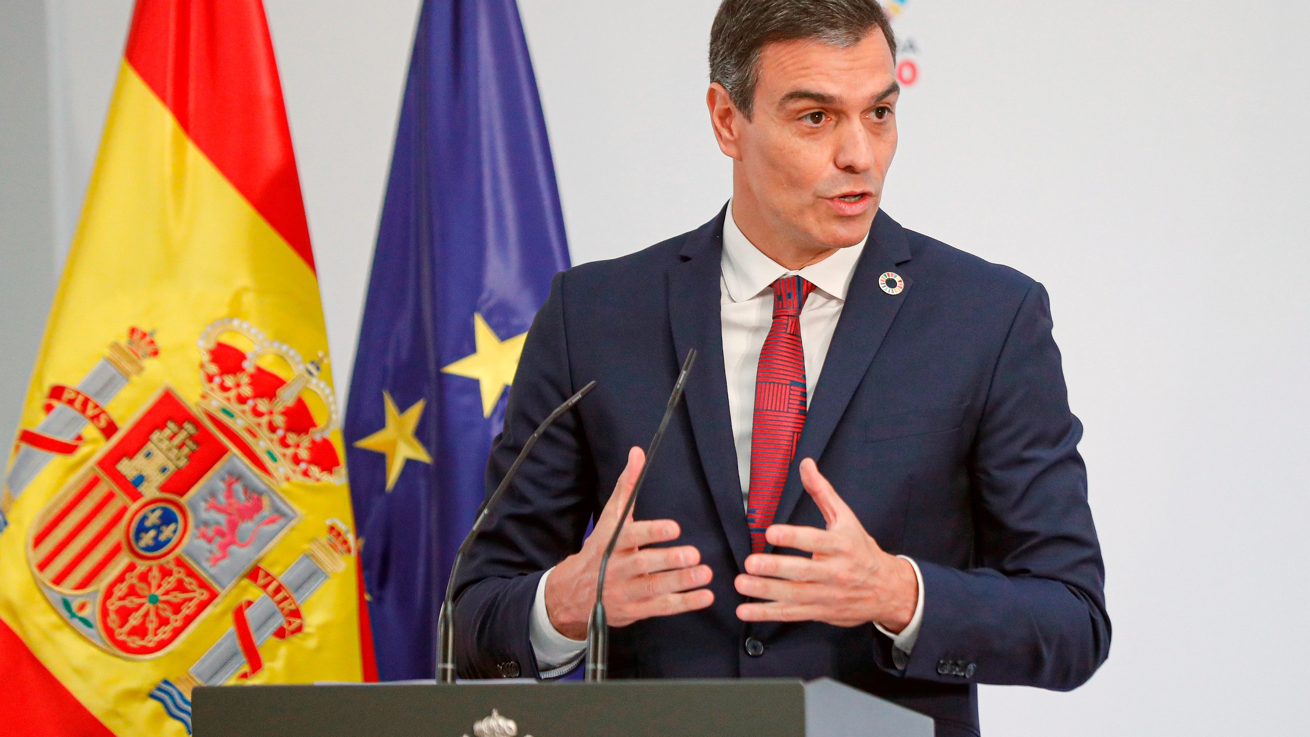 El presidente del Gobierno, Pedro Sánchez