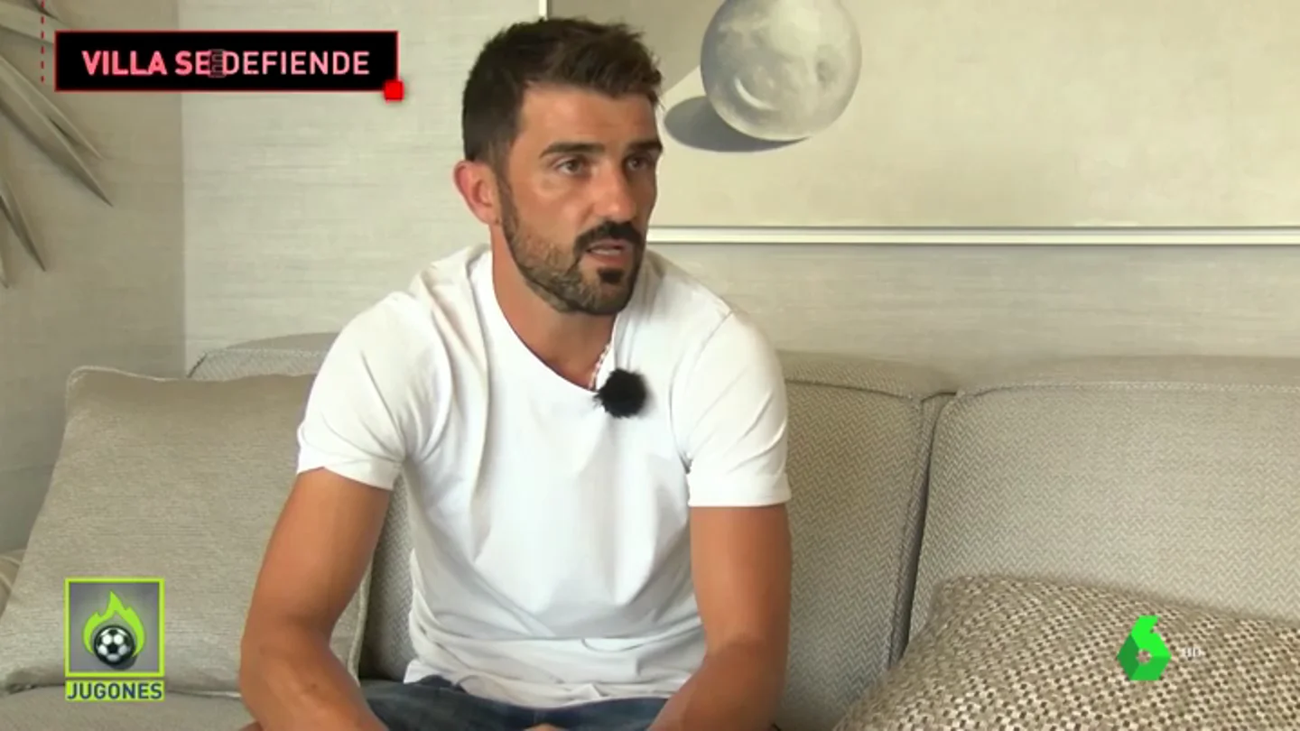 David Villa se defiende David Villa se defiende
