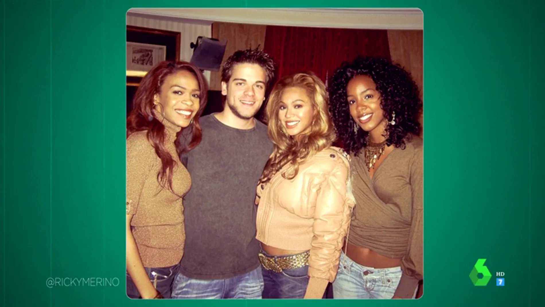 El día que Ricky conoció a Beyoncé: esta es su sorprendente fotografía con 20 años junto a Destiny's Chil
