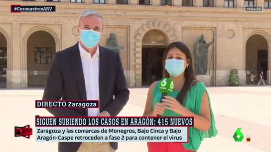 El alcalde de Zaragoza, preocupado ante el aumento de casos: "La Atención Primaria puede desbordarse" El alcalde de Zaragoza, preocupado ante el aumento de casos: "La Atención Primaria puede desbordarse"