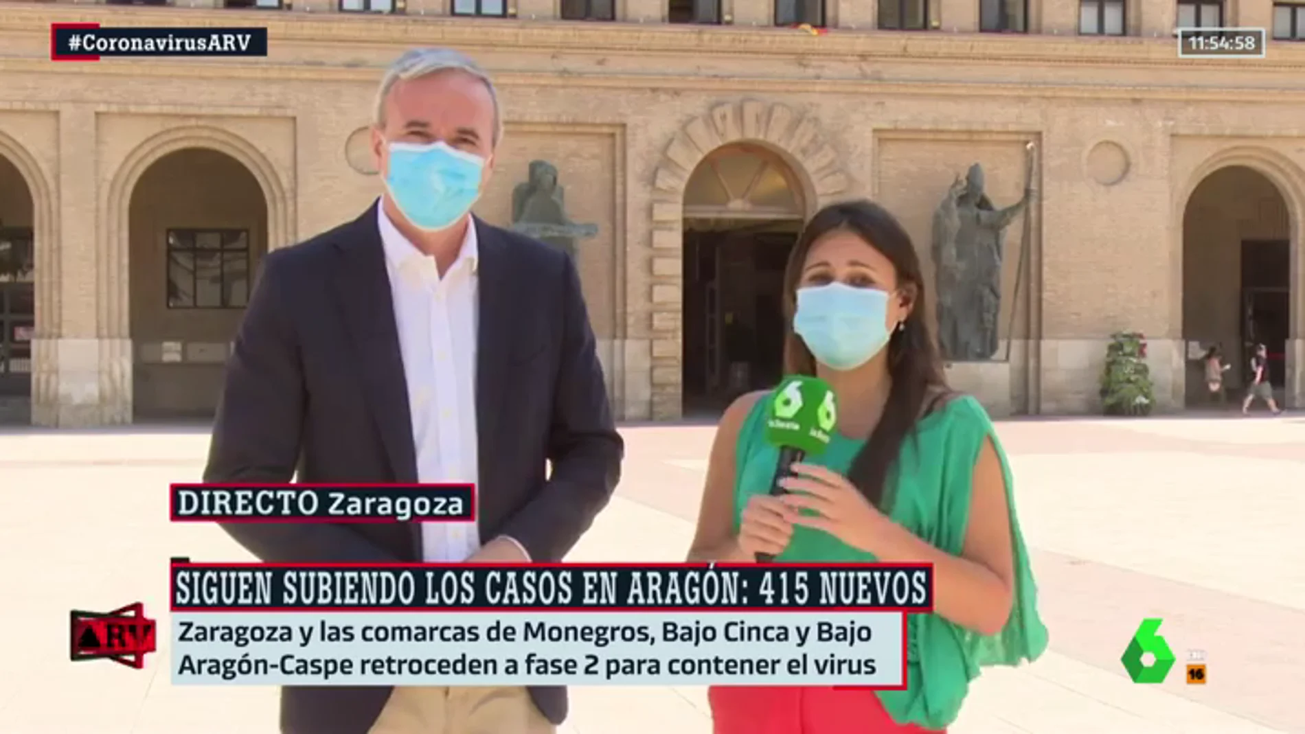 El alcalde de Zaragoza, preocupado ante el aumento de casos: "La Atención Primaria puede desbordarse"