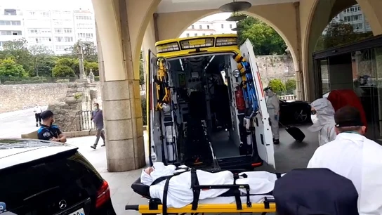 Jugador del Fuenlabrada trasladado al hospital Jugador del Fuenlabrada trasladado al hospital