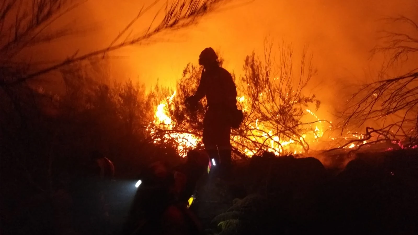 Continúa descontrolado el incendio de grandes dimensiones que afecta a Navarra, Guipúzcoa y Francia 