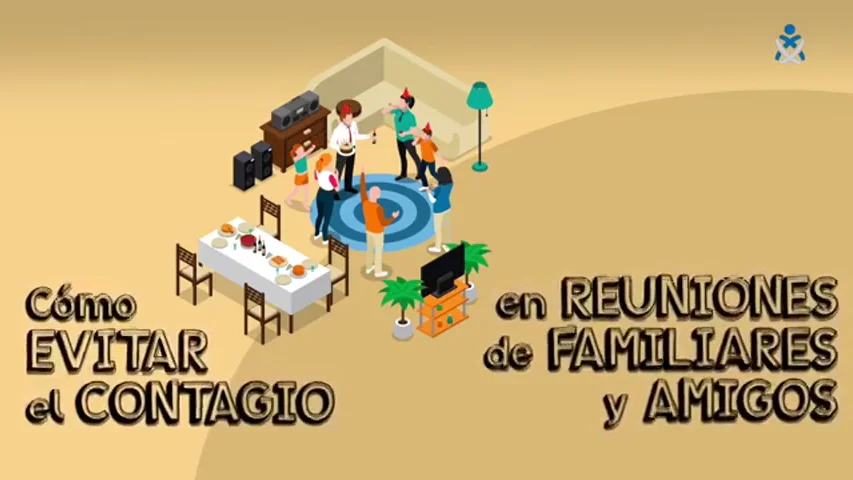 Si te reúnes con amigos o familiares, toma nota: este vídeo te explica cómo reducir los riesgos de contagio