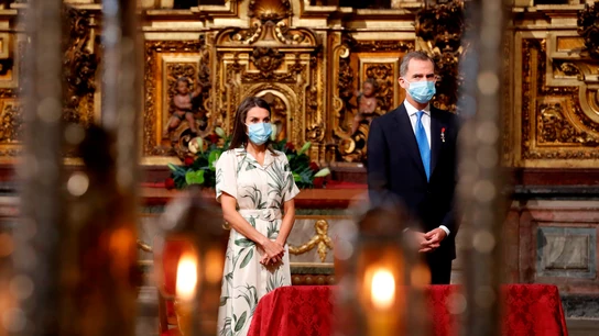 Los reyes don Felipe y doña Letizia presiden la misa y la ofrenda al apostol Santiago  Los reyes don Felipe y doña Letizia presiden la misa y la ofrenda al apostol Santiago