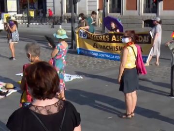 Concentración en Madrid contra la violencia machista Concentración en Madrid contra la violencia machista