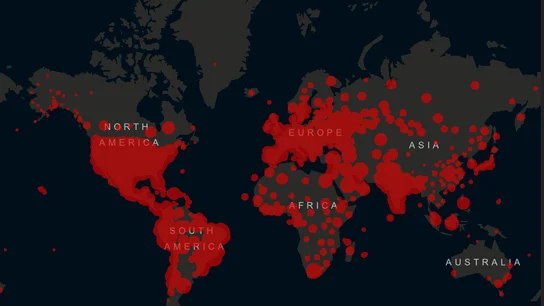 Mapa de afectados por el coronavirus en todo el mundo Mapa de afectados por el coronavirus en todo el mundo