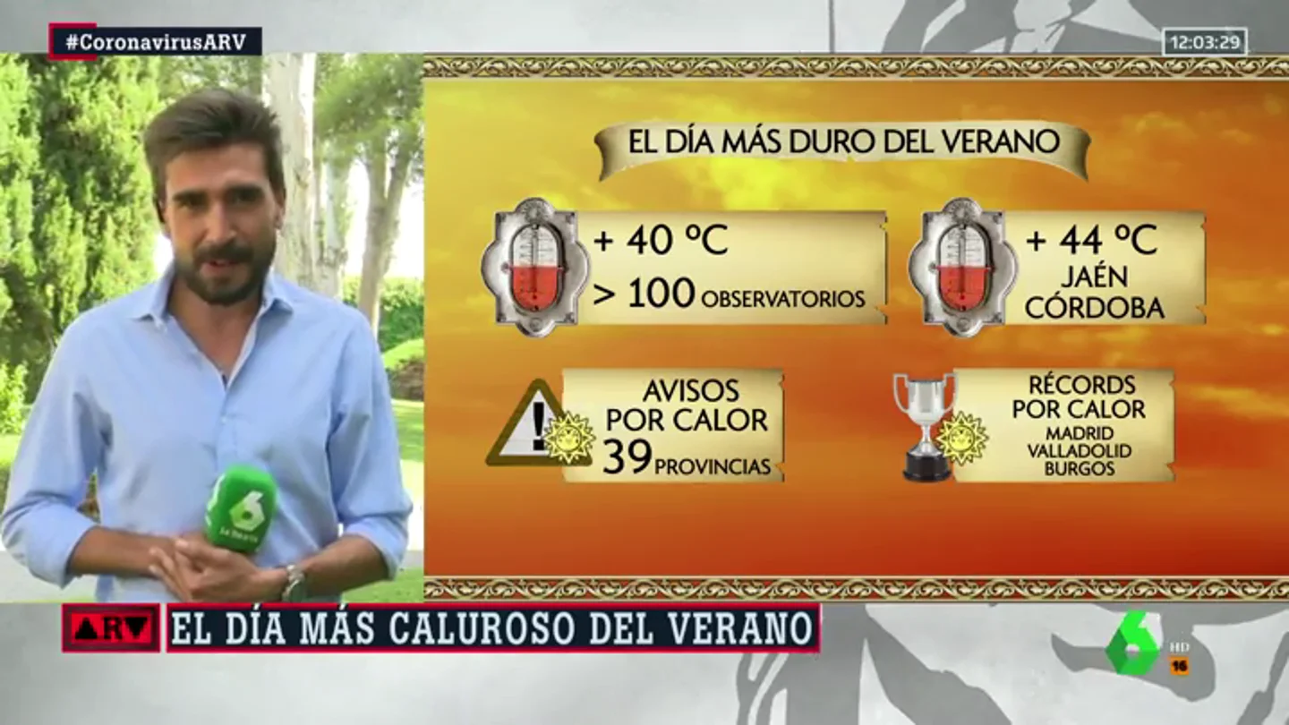 España se enfrenta al día más caluroso del verano: hay avisos por altas temperaturas en 39 provincias España se enfrenta al día más caluroso del verano: hay avisos por altas temperaturas en 39 provincias