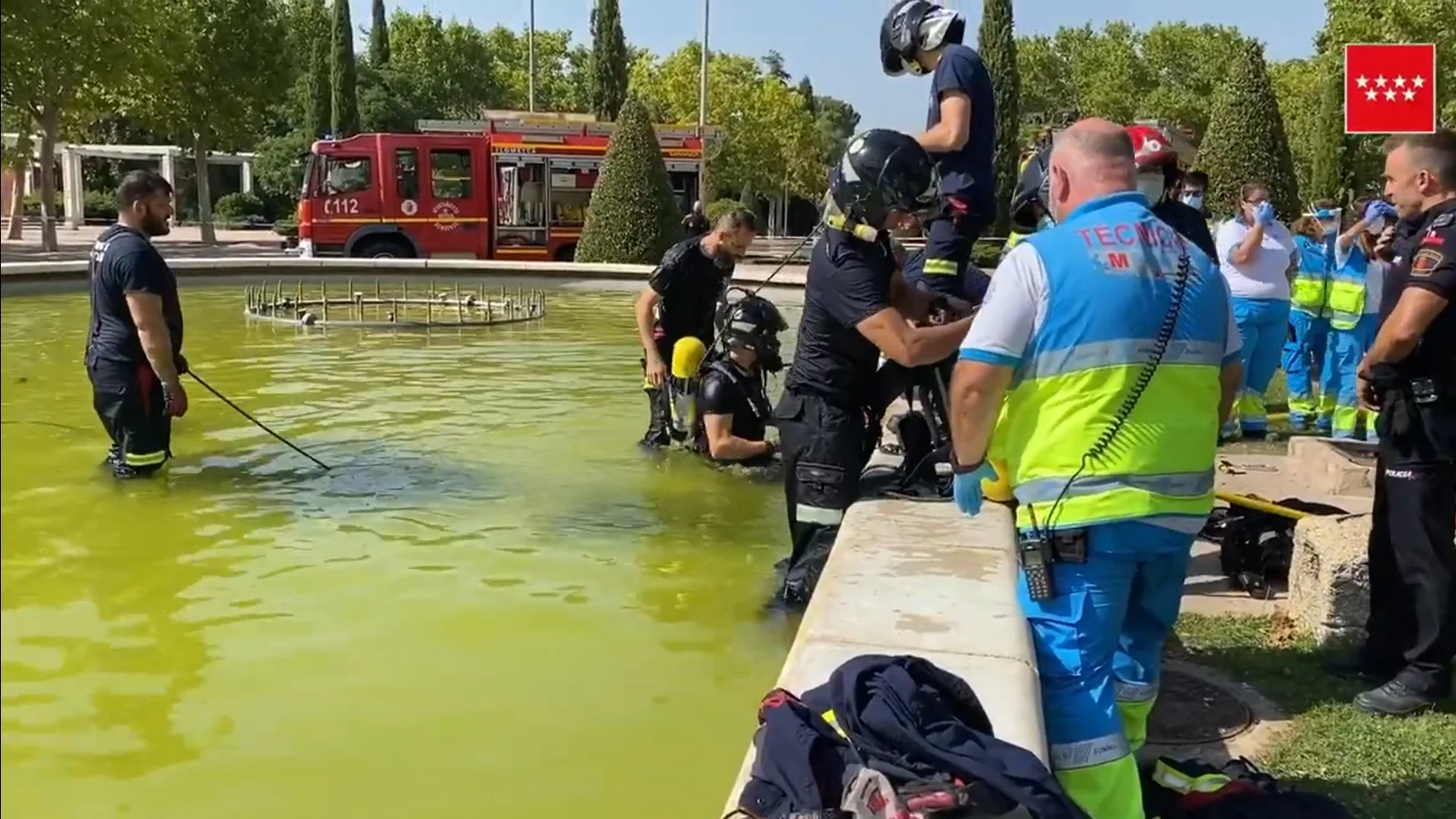 Captura del vídeo facilitado por los servicios de emergencias.