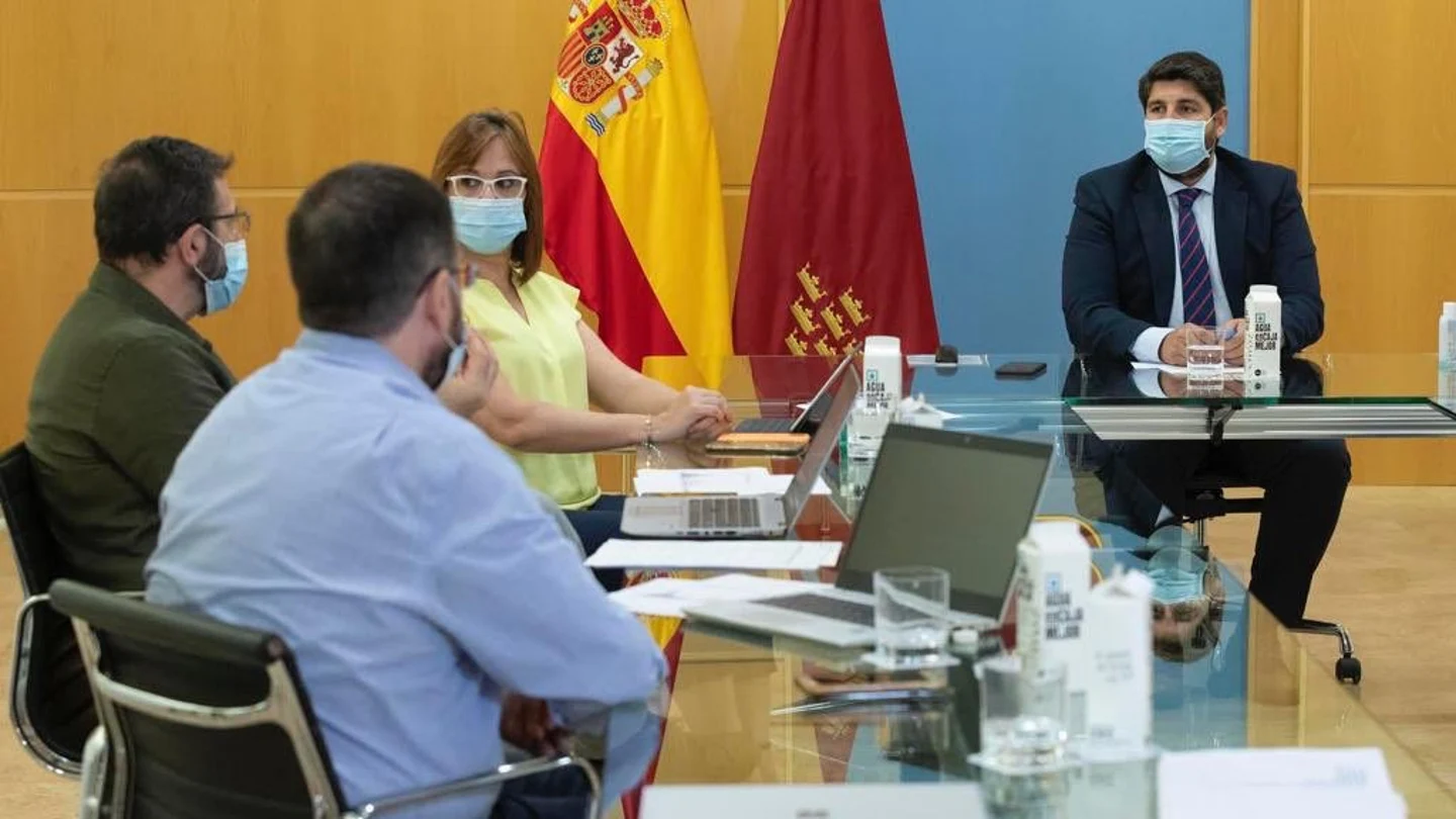 Reunión del comité de seguimiento del COVID-19 en Murcia Reunión del comité de seguimiento del COVID-19 en Murcia