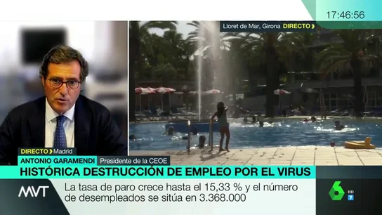Garamendi (CEOE): "Decisiones como la de Reino Unido son para que sus ciudadanos sigan consumiendo en sus países" Garamendi (CEOE): "Decisiones como la de Reino Unido son para que sus ciudadanos sigan consumiendo en sus países"
