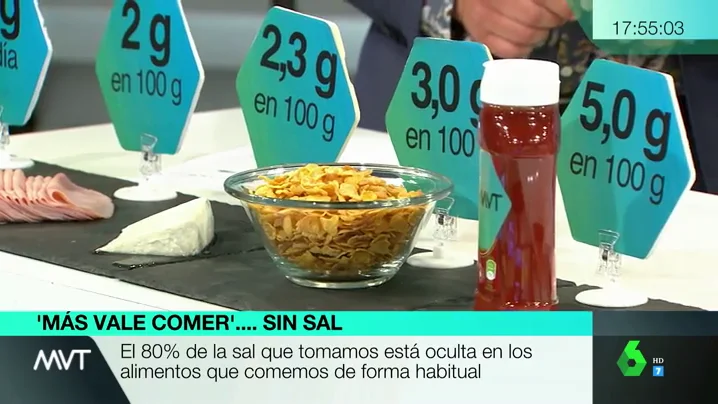 Muchos alimentos "ocultan" sal 