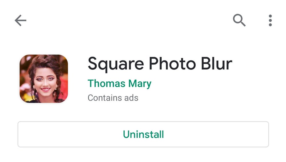Square Photo Blur, una de las apps de Android peligrosas